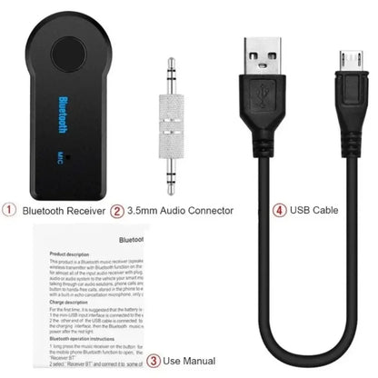 XIKCU Bluetooth Audio Adapter Receiver Stereo 3.5mm