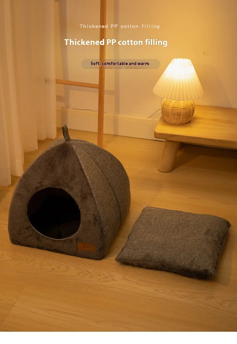 Triangle Cat Cave Bed