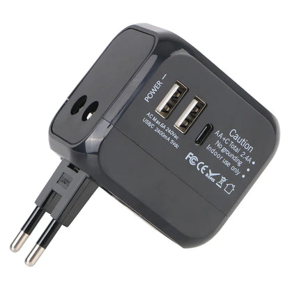 Universal Travel Adapter with USB & USB-C