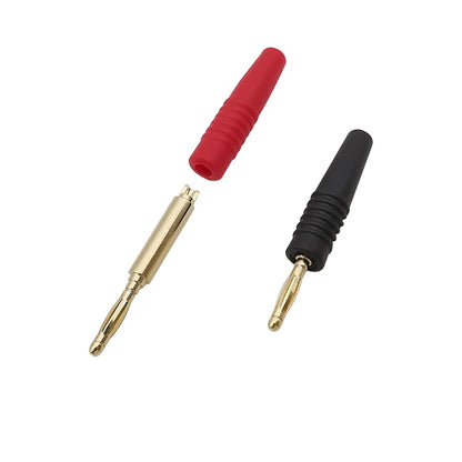 2mm Gold Plated Banana Plug Connector Set