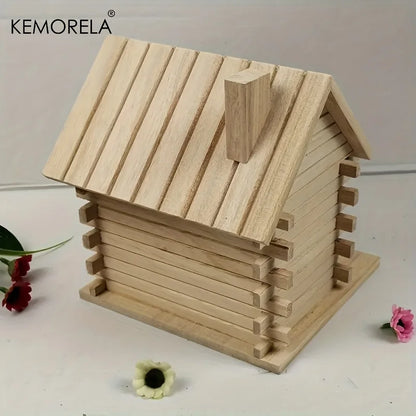 Natural Wooden Bird Nest Box