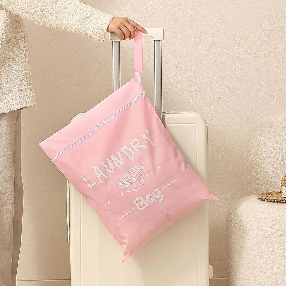 Waterproof Travel Laundry Bag with Hanging Strap