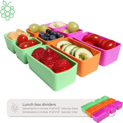 Reusable Silicone Lunch Box Food Dividers