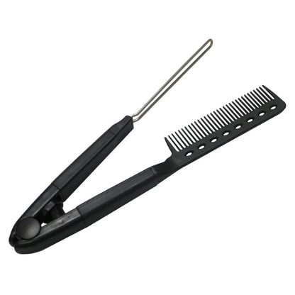 V-Shaped Hair Straightening Comb Tool