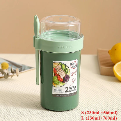 Bento Salad & Breakfast Cup Container Set
