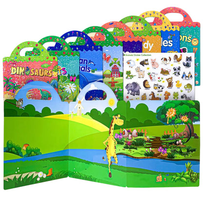 Kids Transportation Sticker Activity Book