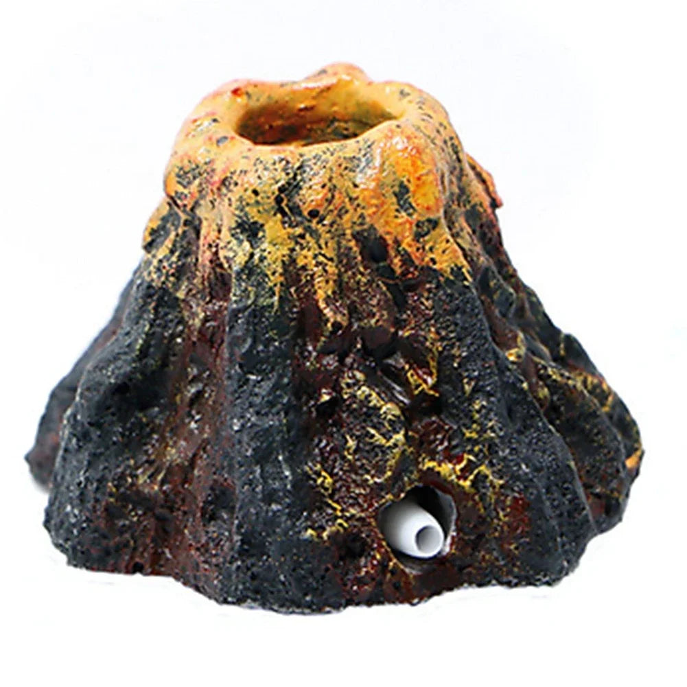 Aquarium Volcano Bubble Stone Ornament