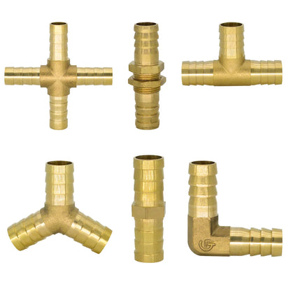 Brass Hose Barb Connector – Y, Cross & Multi-Way Fittings