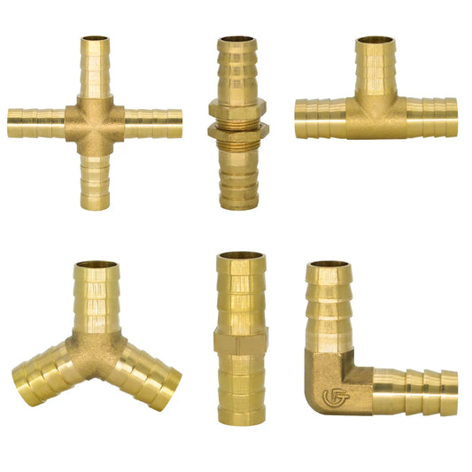 Brass Hose Barb Connector – Y, Cross & Multi-Way Fittings