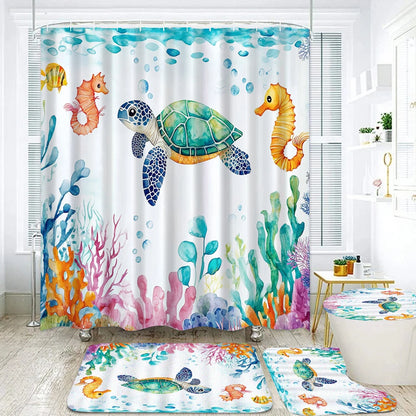 Ocean Seabed Bathroom Set