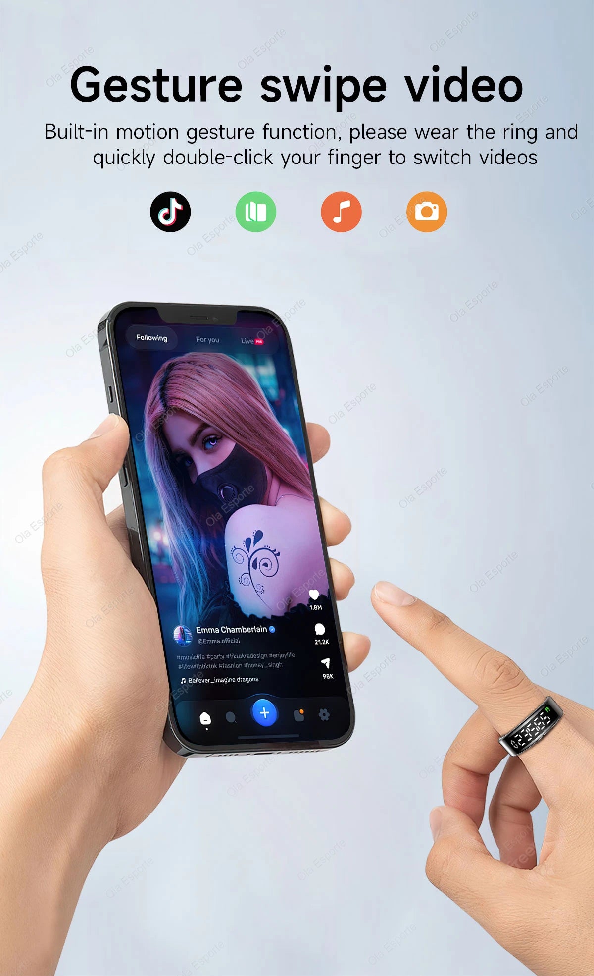 Smart Fitness Tracking Ring