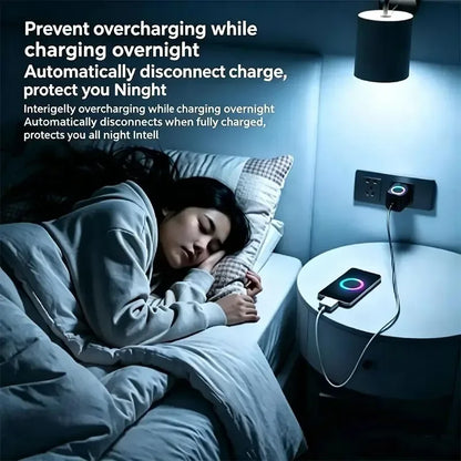 KEBIDUMEI USB-C Fast Charging Auto Power-Off Adapter