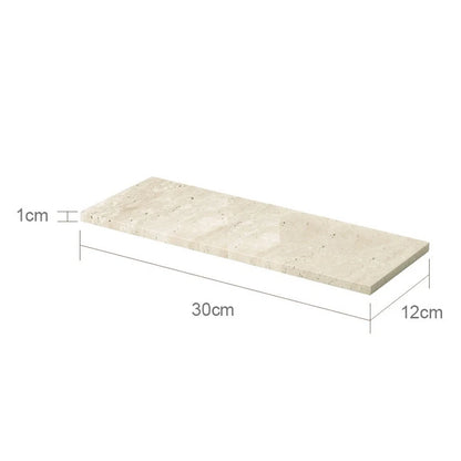Travertine-Style Bathroom Accessories Set
