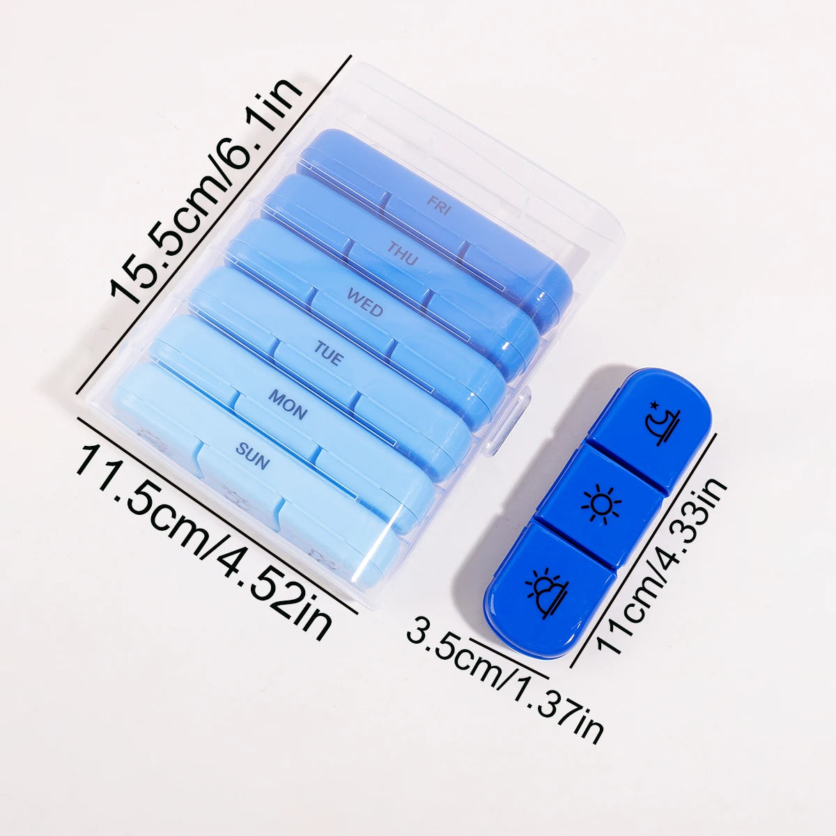 7-Day Weekly Pill Organiser Box