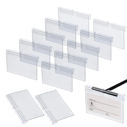 Transparent Plastic Price Tag Holders