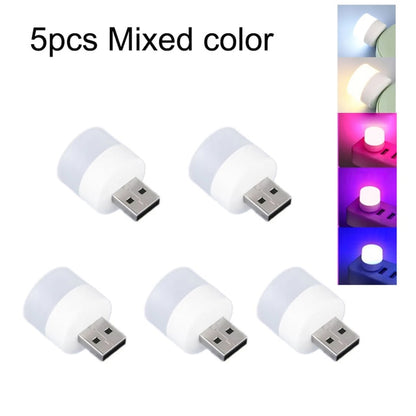 5pcs Mini USB Plug Lamp 5V Super Bright