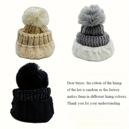 Women’s Winter Knit Hat & Scarf Set
