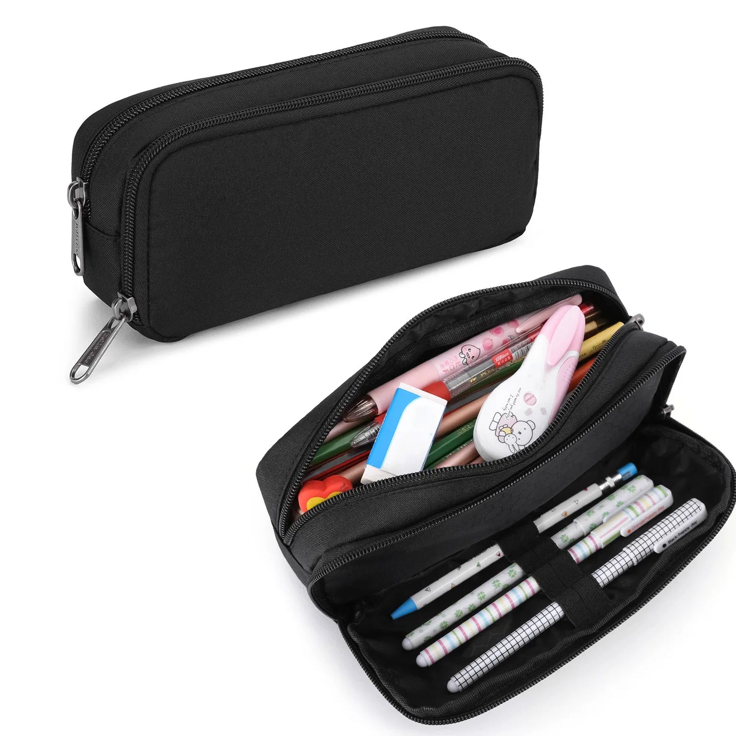 Large Capacity Multi-Compartment Pencil Case