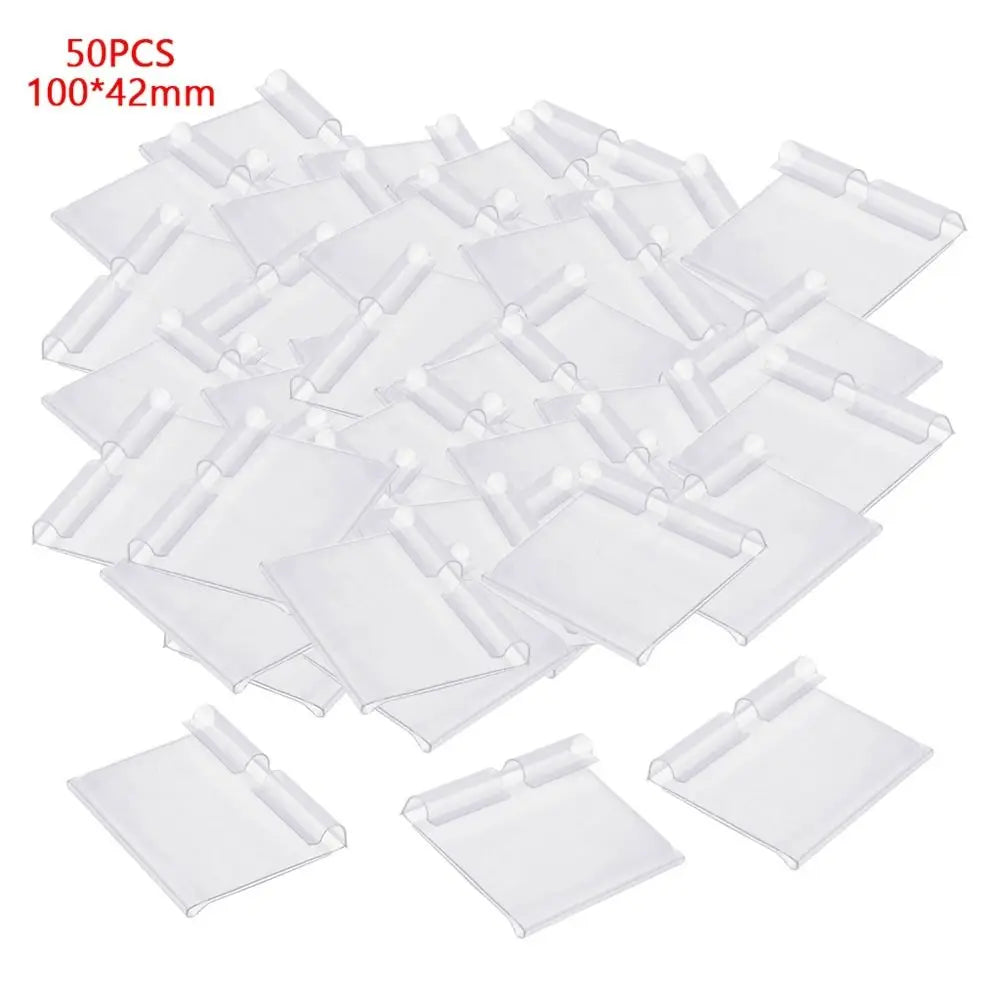 Transparent Plastic Price Tag Holders