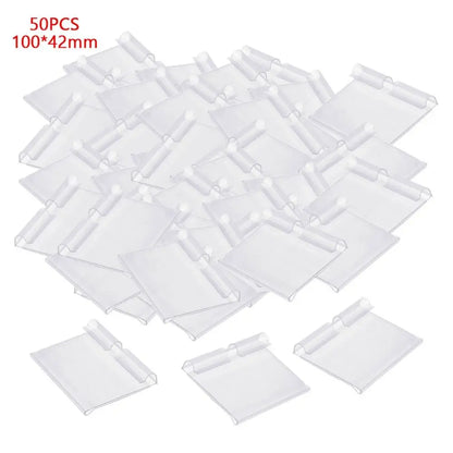Transparent Plastic Price Tag Holders