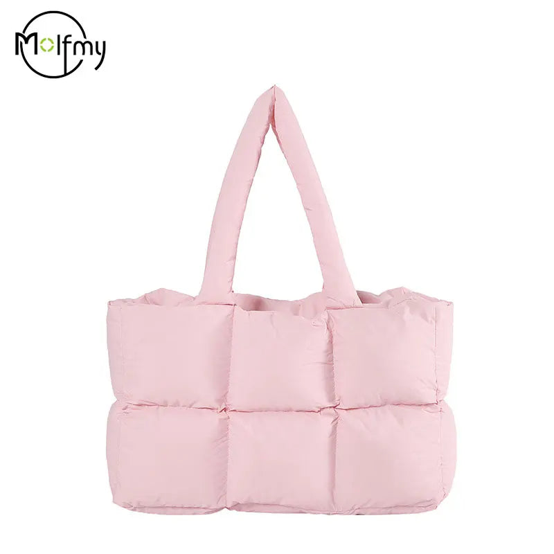 Women’s Quilted Waterproof Tote Shoulder Bag