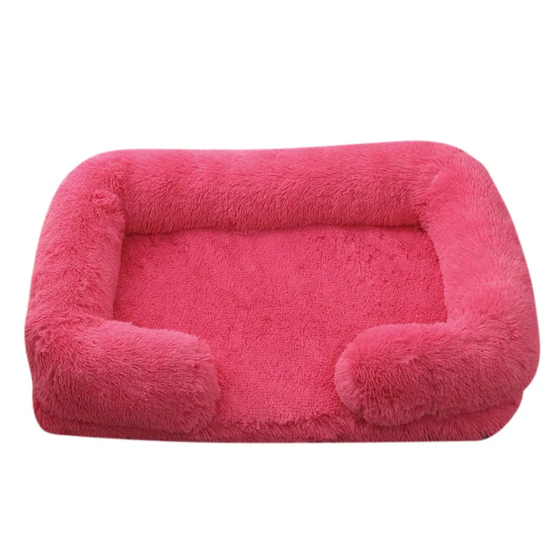Plush Dog Bed with Removable Cover