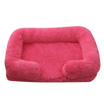 Plush Dog Bed with Removable Cover