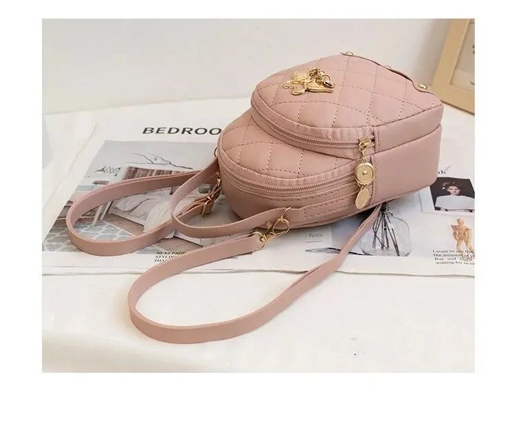 Women’s Compact Mini Backpack with Adjustable Shoulder Straps