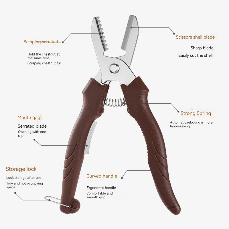 Stainless Steel Chestnut Cutter