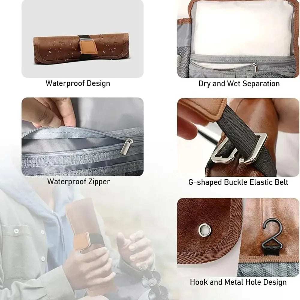 Travel Roll-Up Toiletry Bag