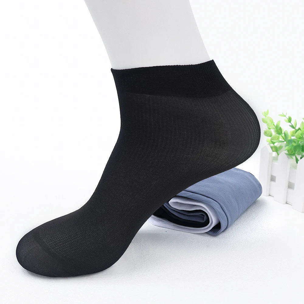 Men’s Breathable Bamboo Fiber Crew Socks 10 Pairs