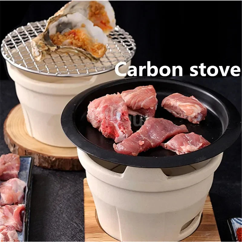 Traditional Charcoal Clay BBQ Stove