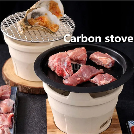 Traditional Charcoal Clay BBQ Stove
