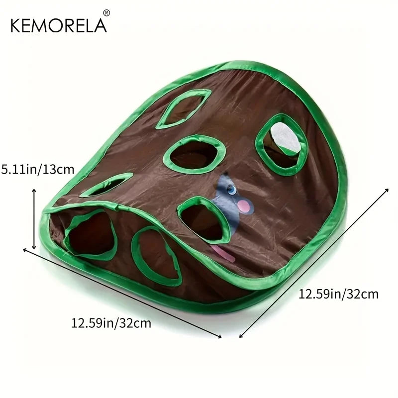 KEMORELA Cat Interactive Hide & Seek Tunnel Toy