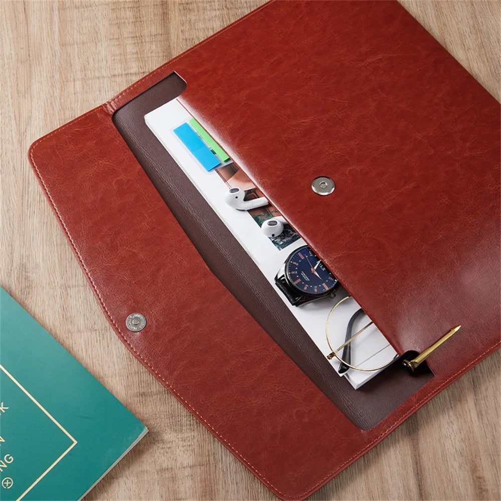 PU Leather Document & Passport Organiser Folder