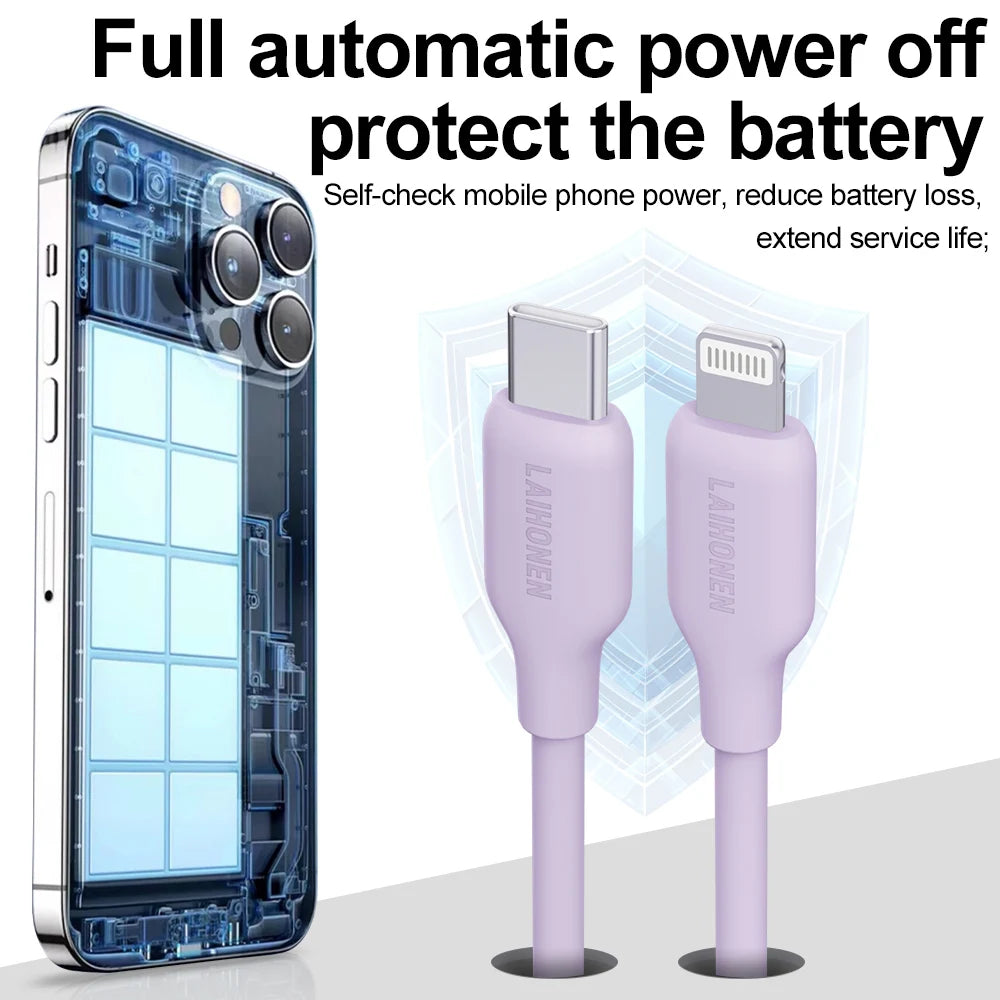Silicone Lightning Fast Charge Cable