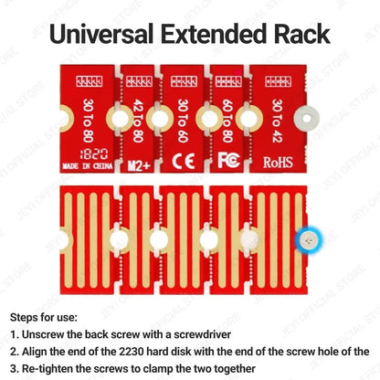 JEYI M.2 NVMe SSD Extension Bracket Adapter