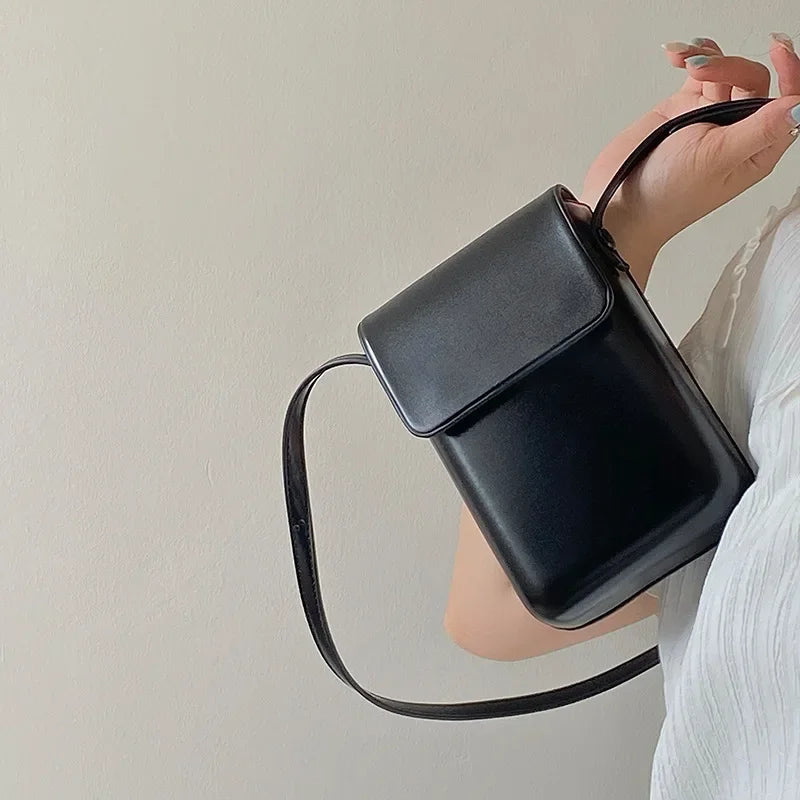 Mini PU Leather Flap Crossbody Phone Bag