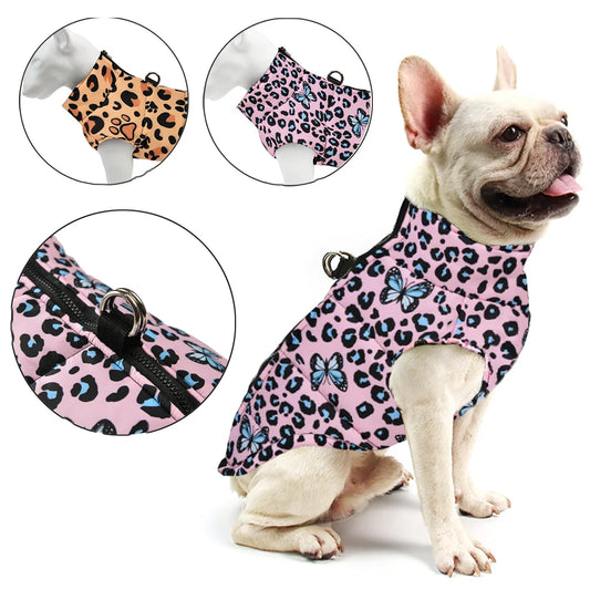 Waterproof Winter Dog Coat with D-Ring