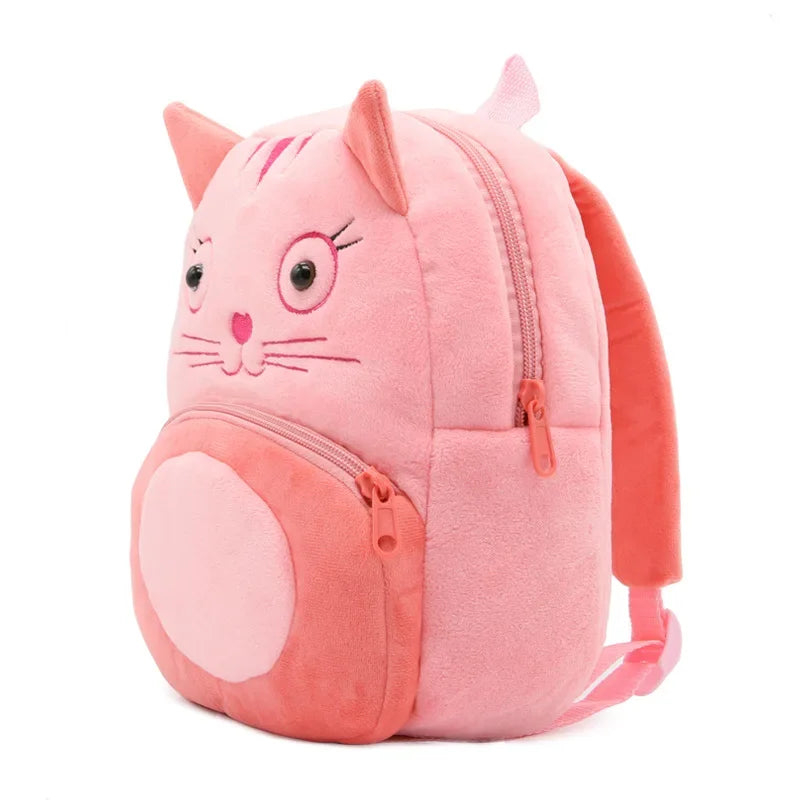 3D Cartoon Plush Kids Backpack