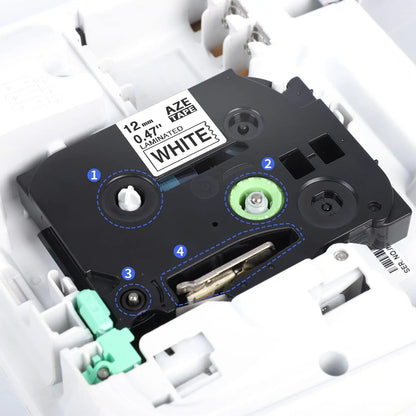 Labelife 5-Pack Compatible Brother P-Touch Label Tape Set