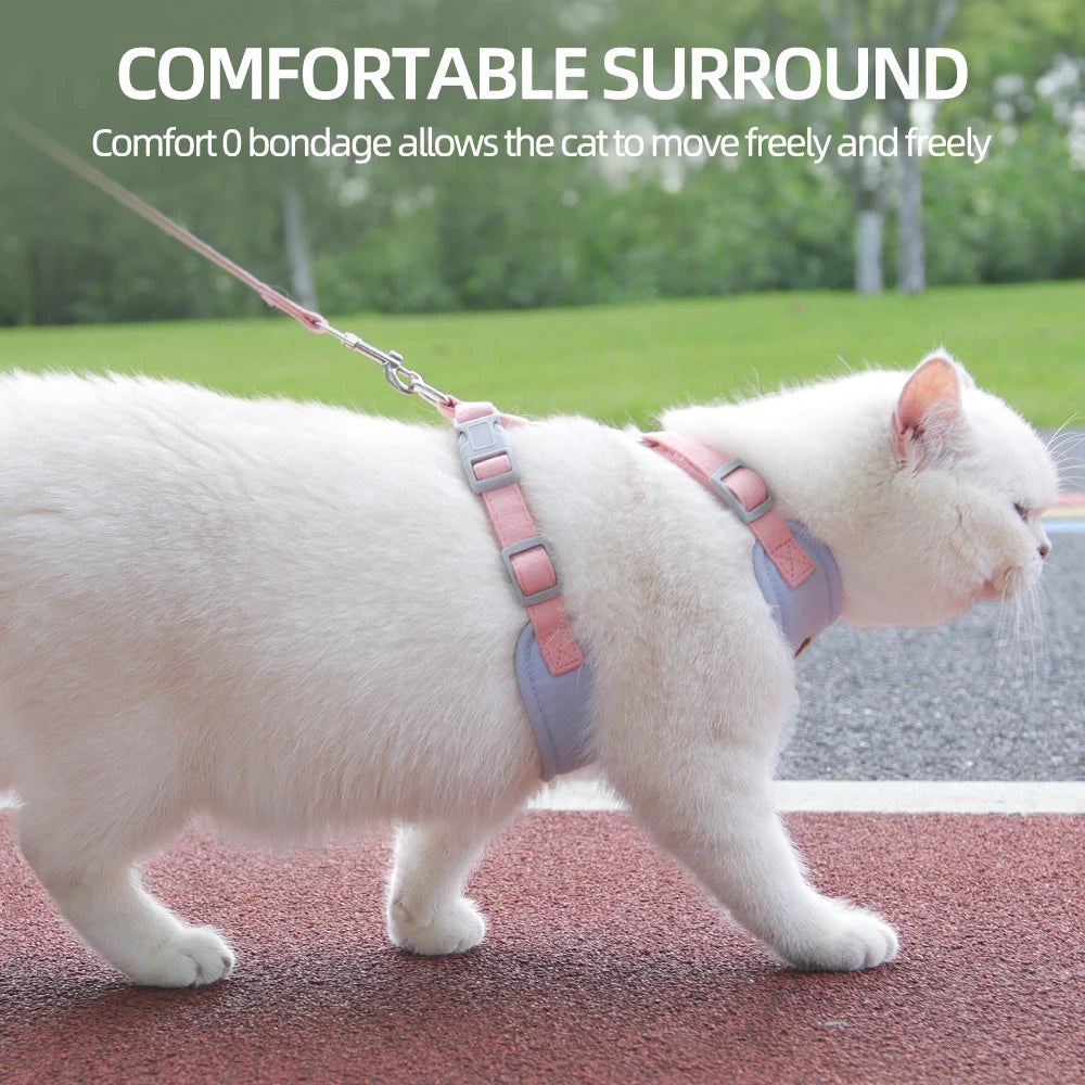 Breathable Cat Harness & Leash Set