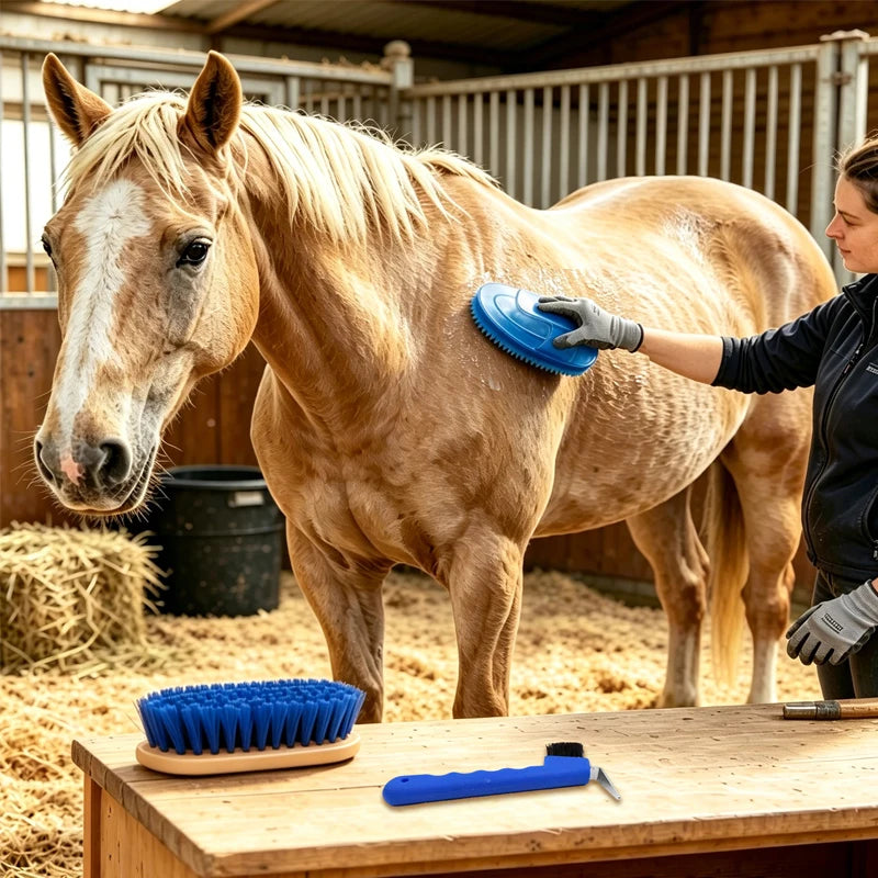 Horse Grooming & Cleaning Tool Set