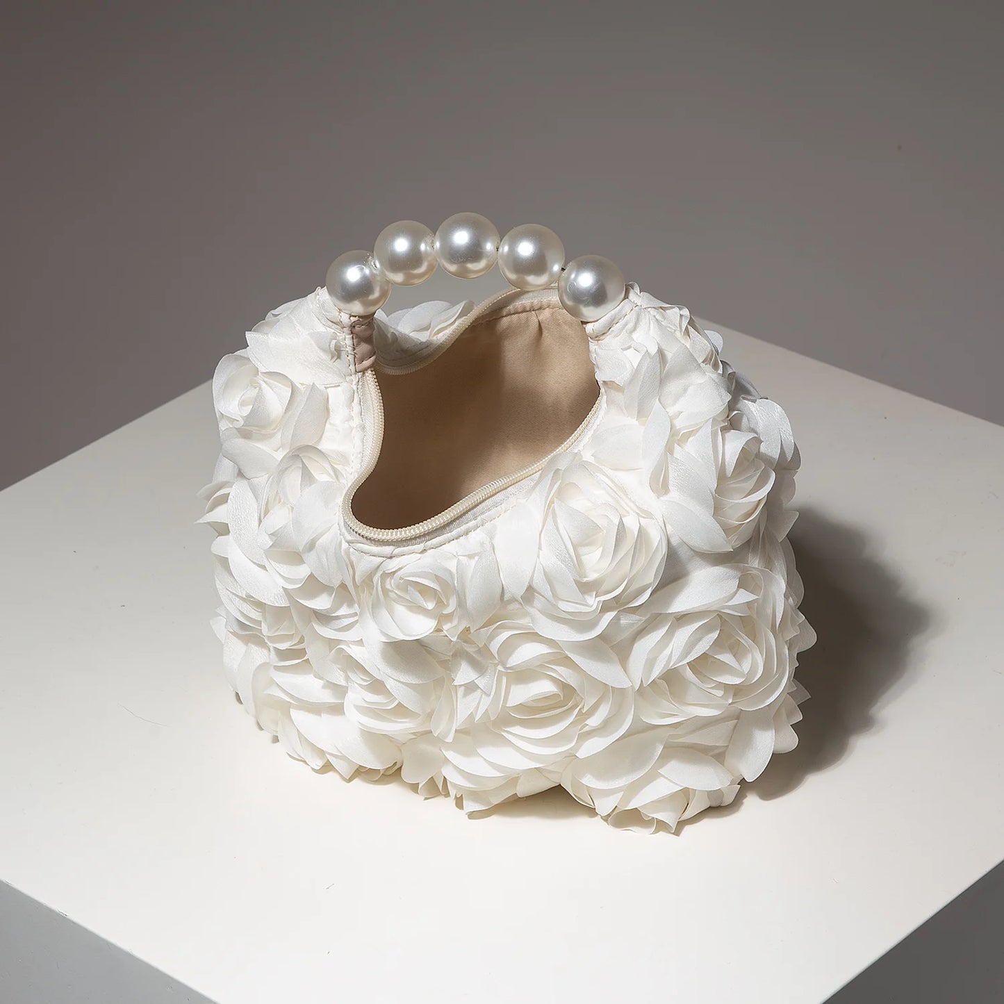 Floral Pearl Evening Party Handbag
