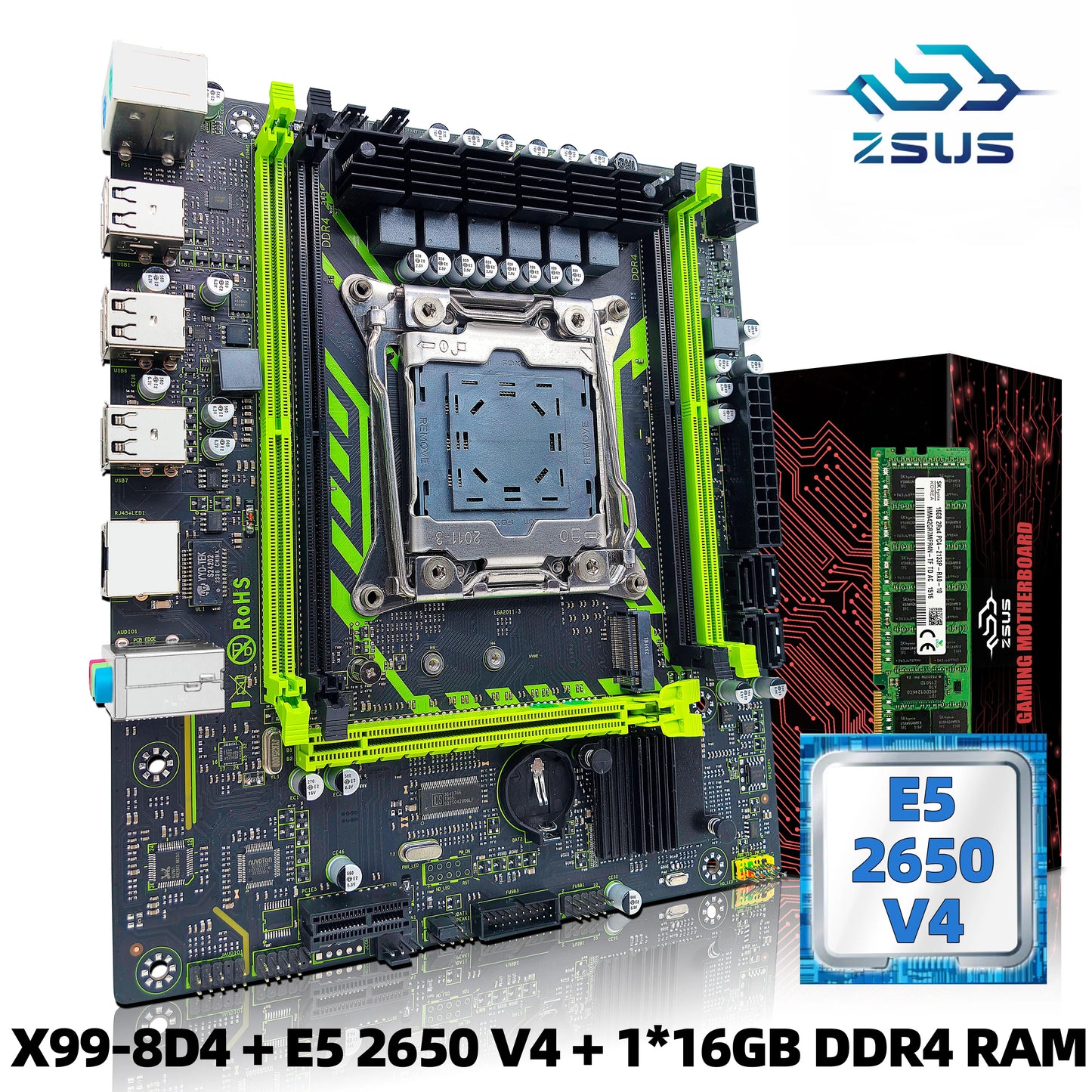 ZSUS X99 LGA2011-3 Motherboard Kit