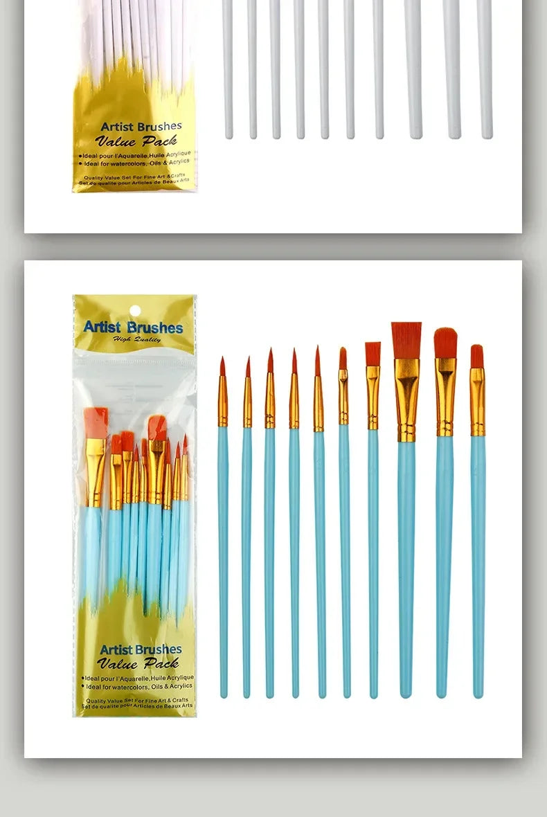 Multi-Purpose Artist Paint Brush Set