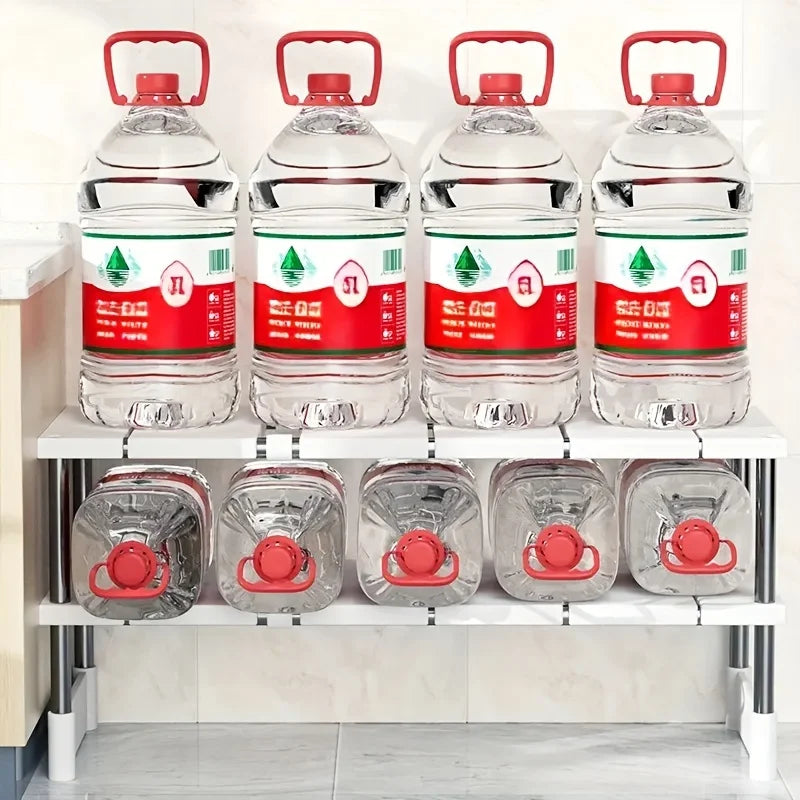 Adjustable Under Sink Storage Rack