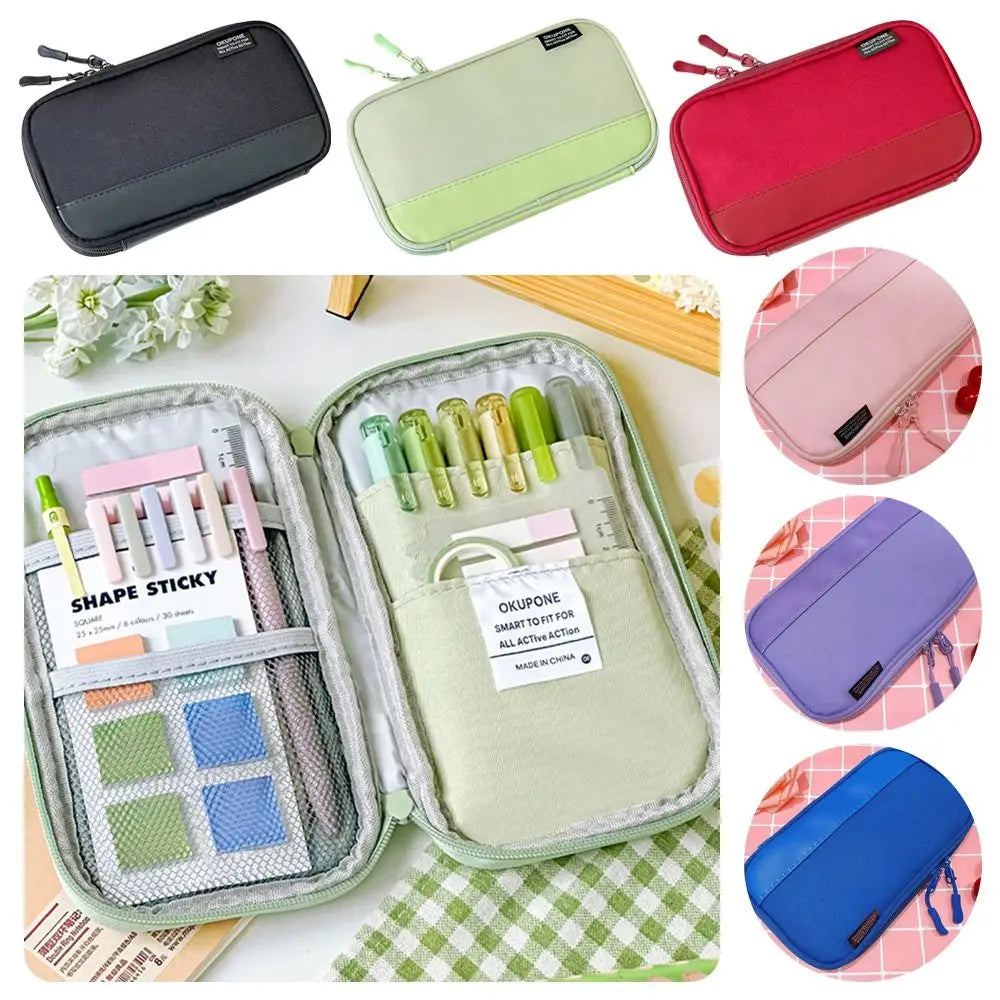 Oxford Multi-Pocket Pencil Case