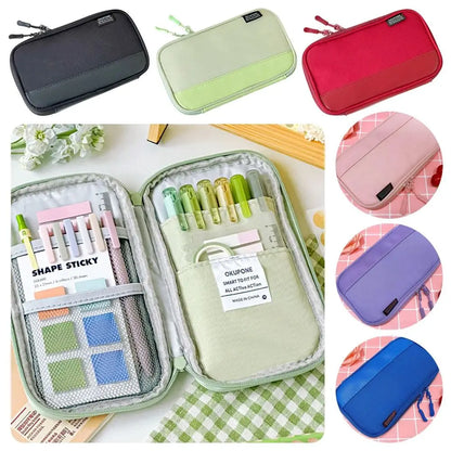 Oxford Multi-Pocket Pencil Case