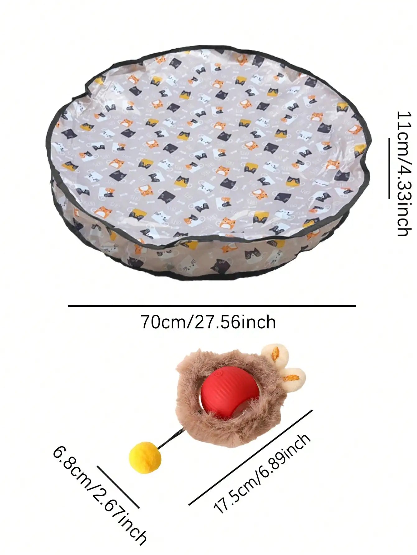 Electric Cat Hunting Ball Toy Set